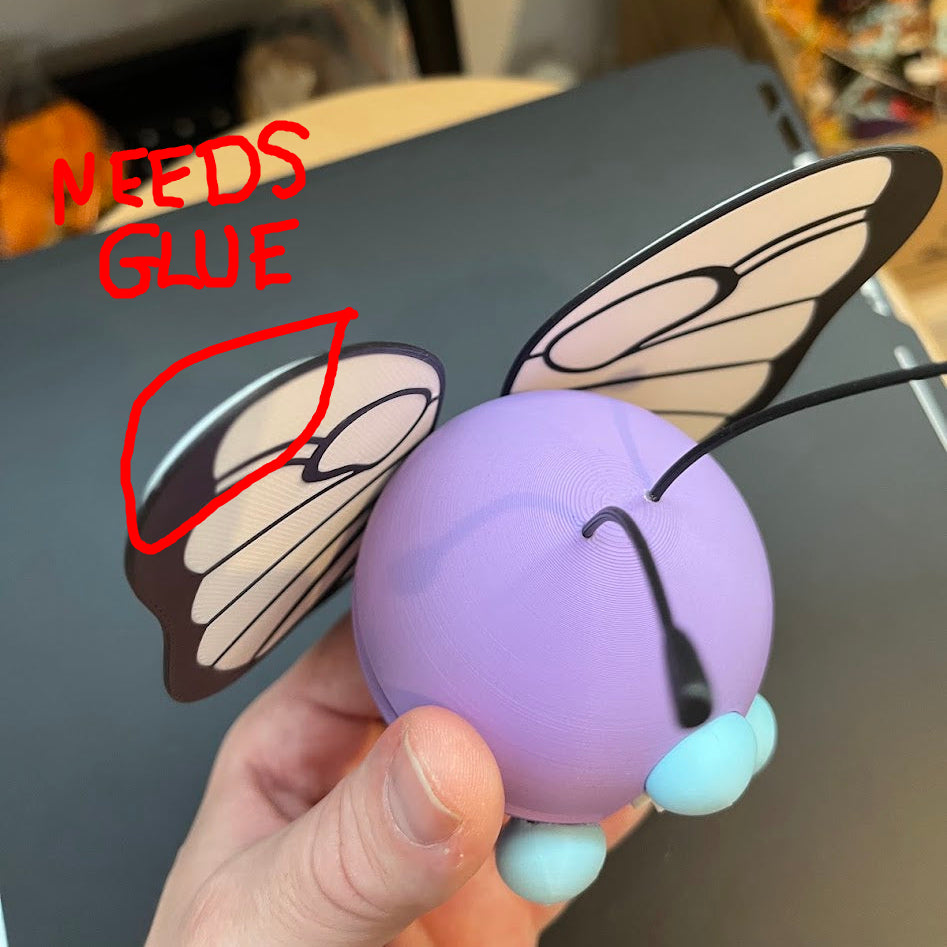 Butterfree Monster Ball - Damaged