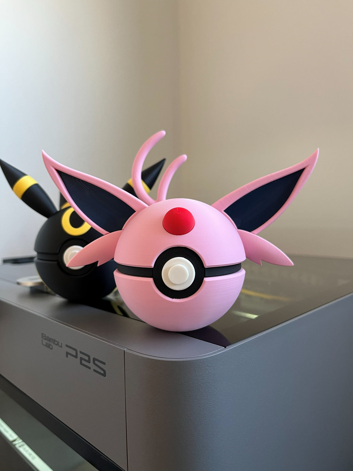 Espeon Monster Ball, on display