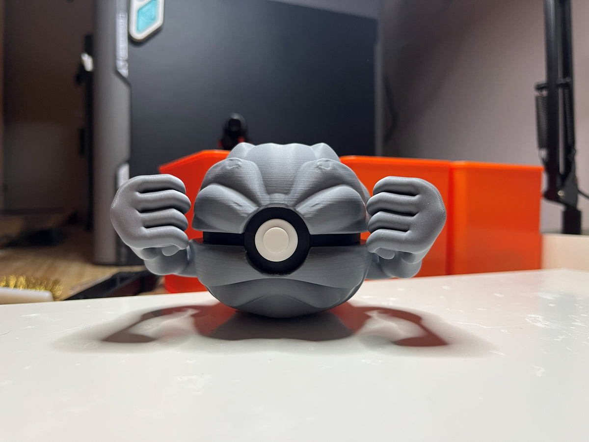 Geodude Monster Ball, front view