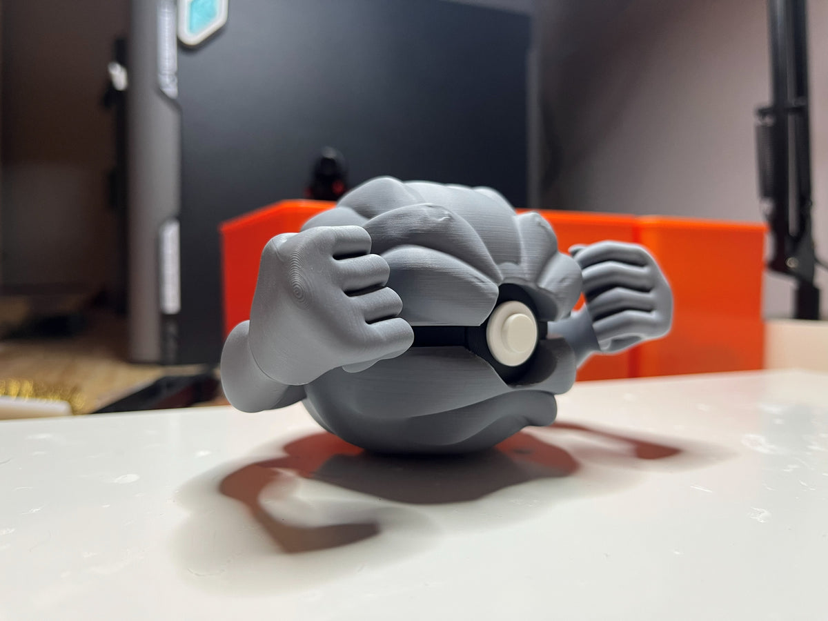 Geodude Monster Ball, side profile
