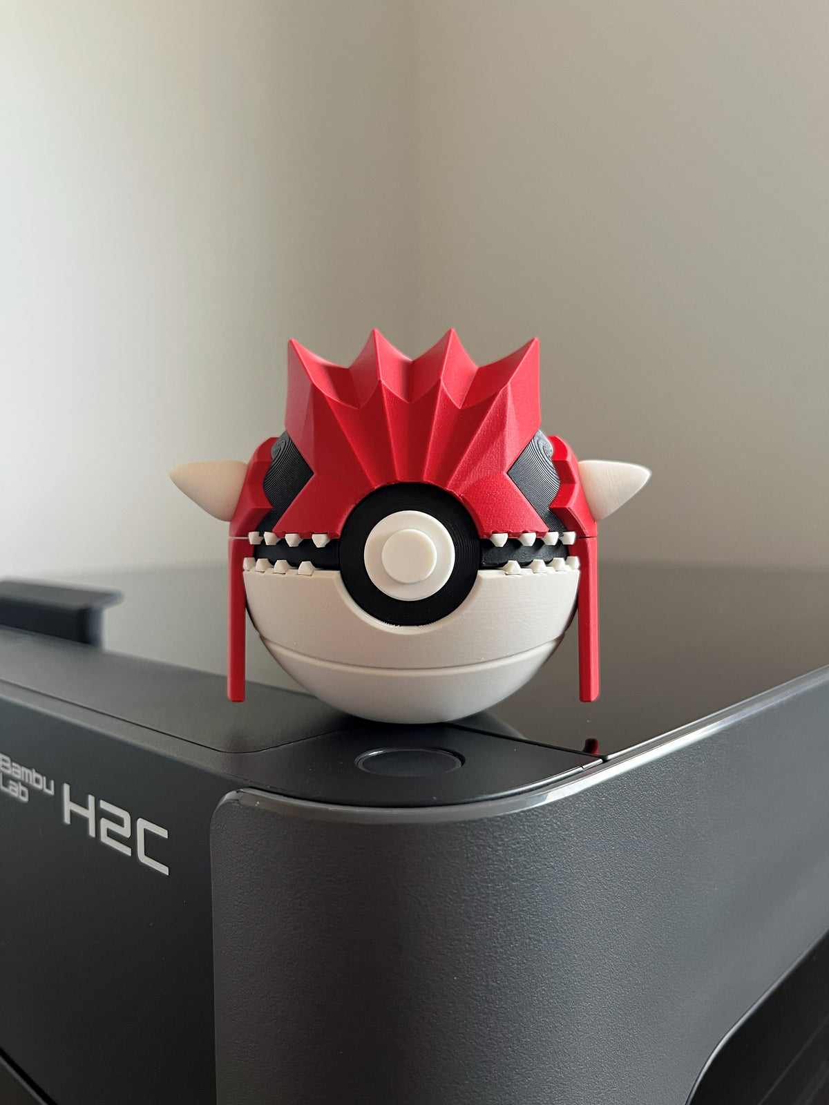 Groudon Monster Ball, front view