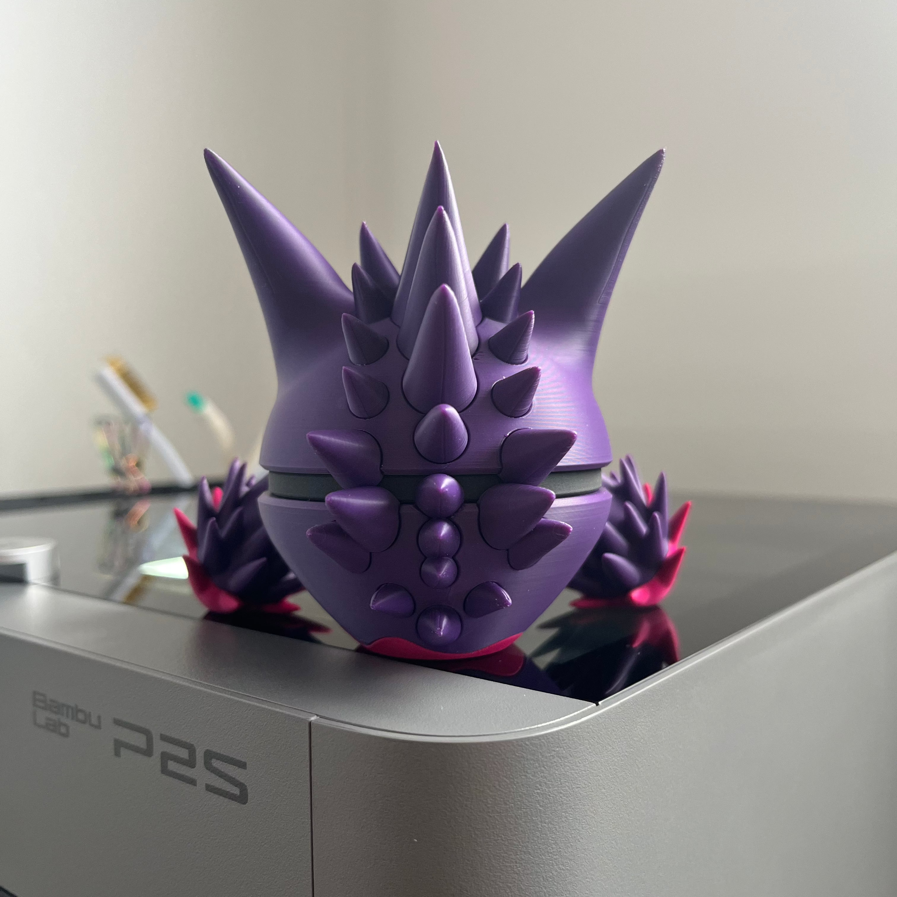 Mega Gengar Monster Ball, back view