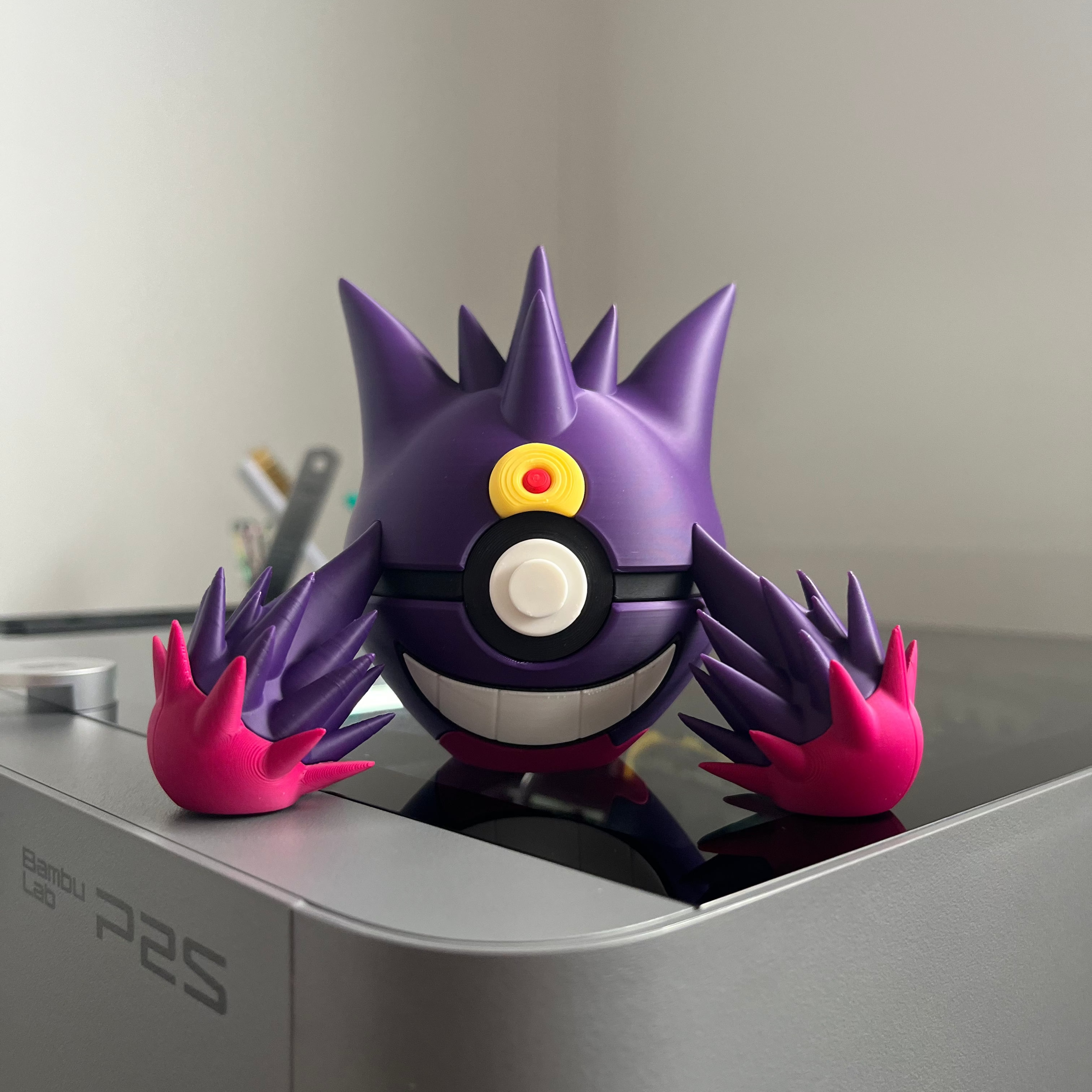 Mega Gengar Monster Ball, front view