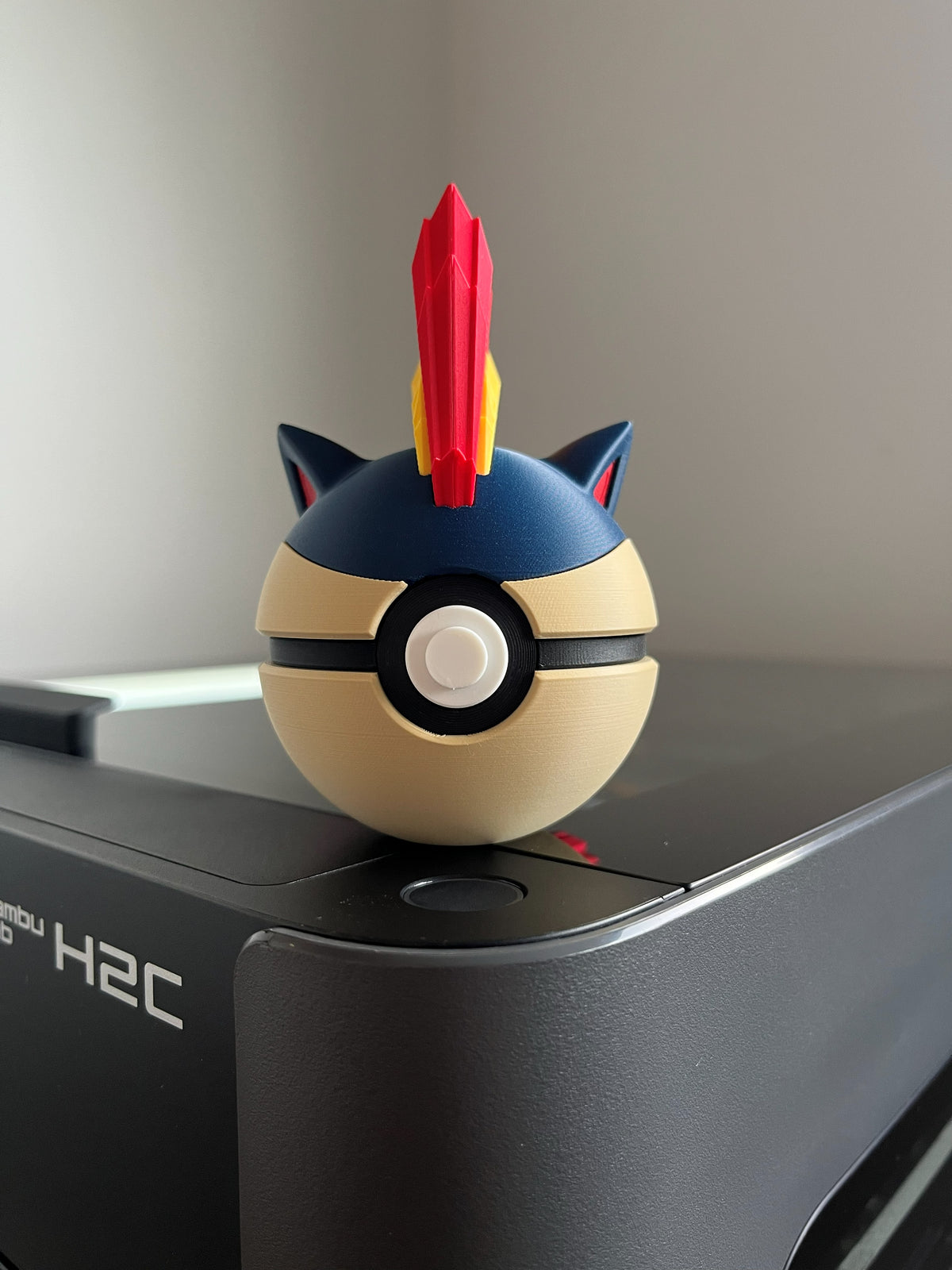 Quilava Monster Ball, front view