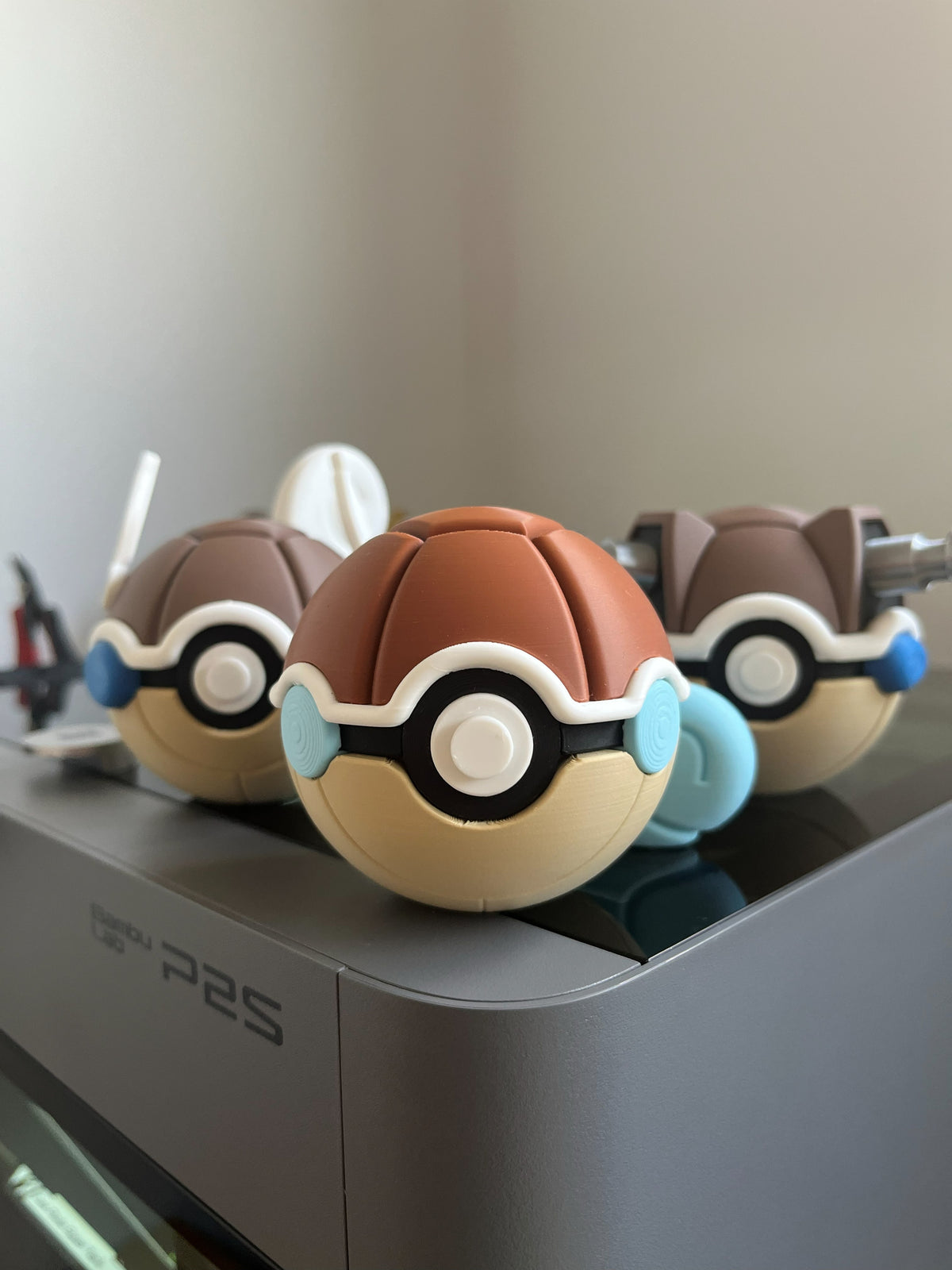 Squirtle Monster Ball, on display