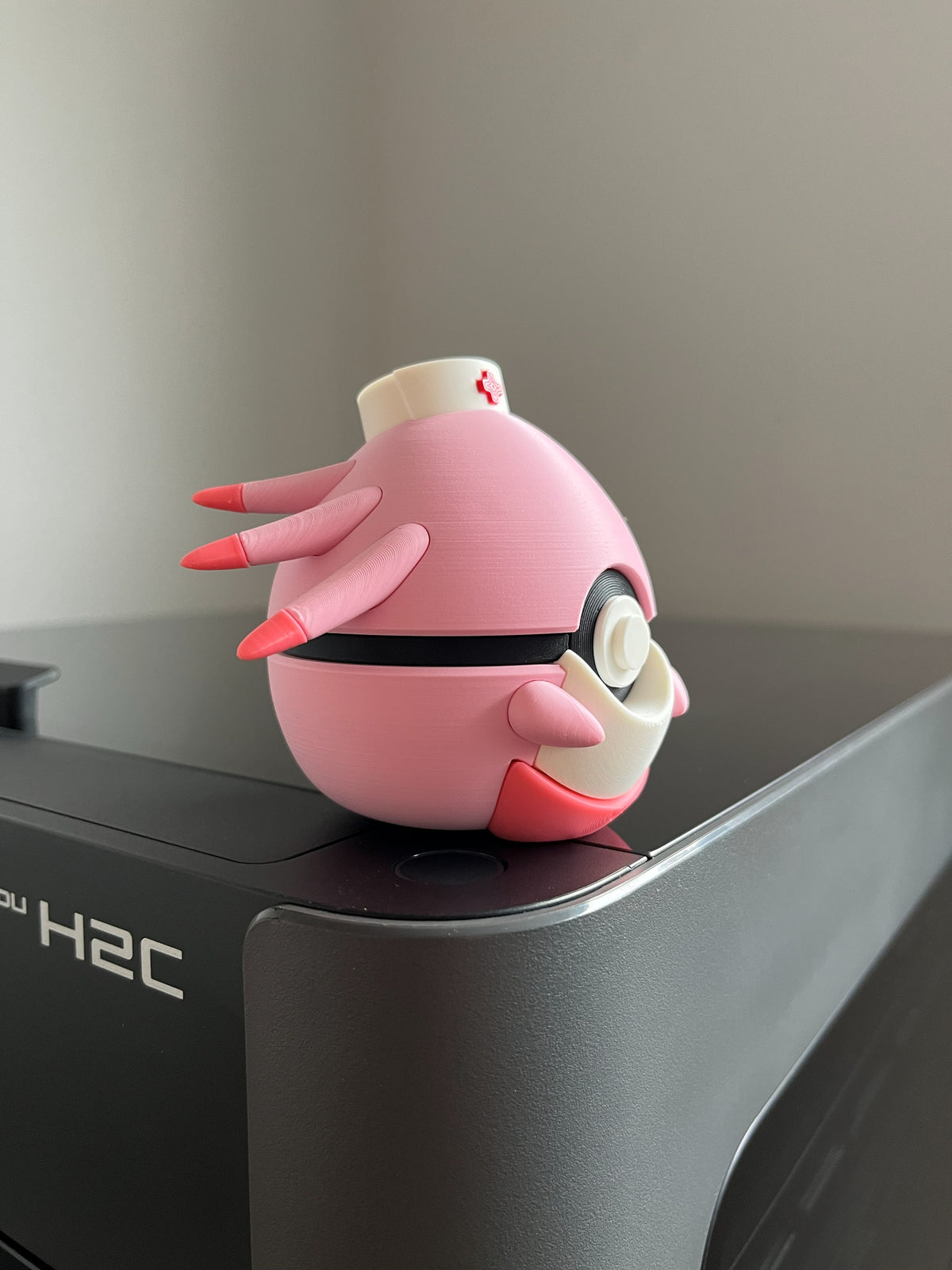 Chansey Monster Ball, side profile
