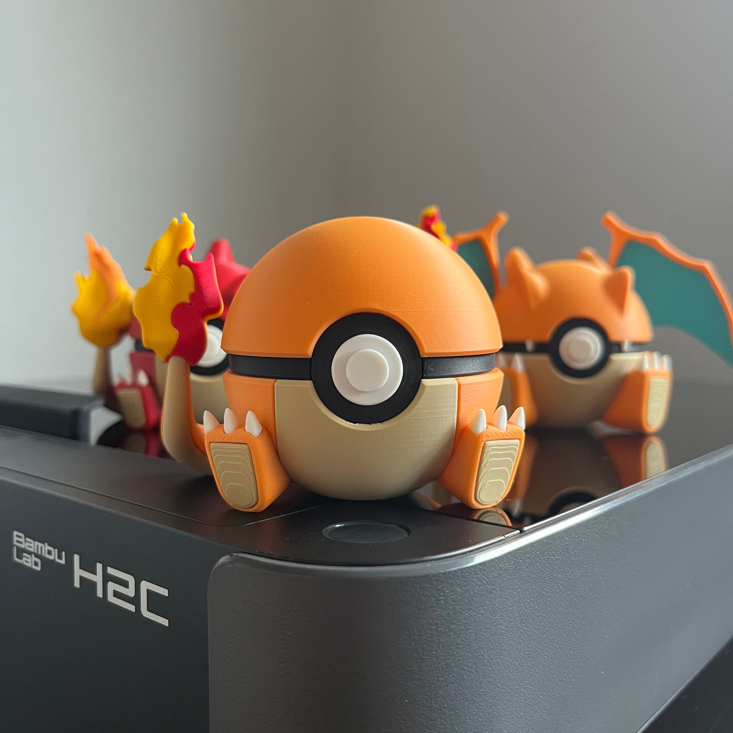 Charmander Monster Ball, on display