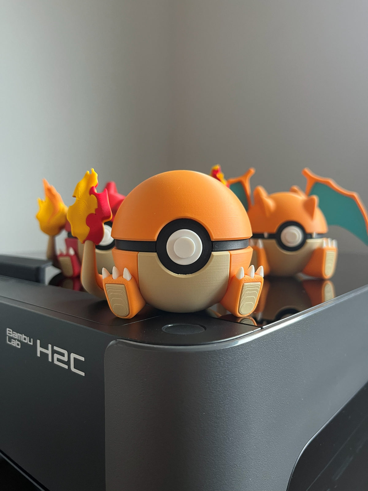 Charmander Monster Ball, on display