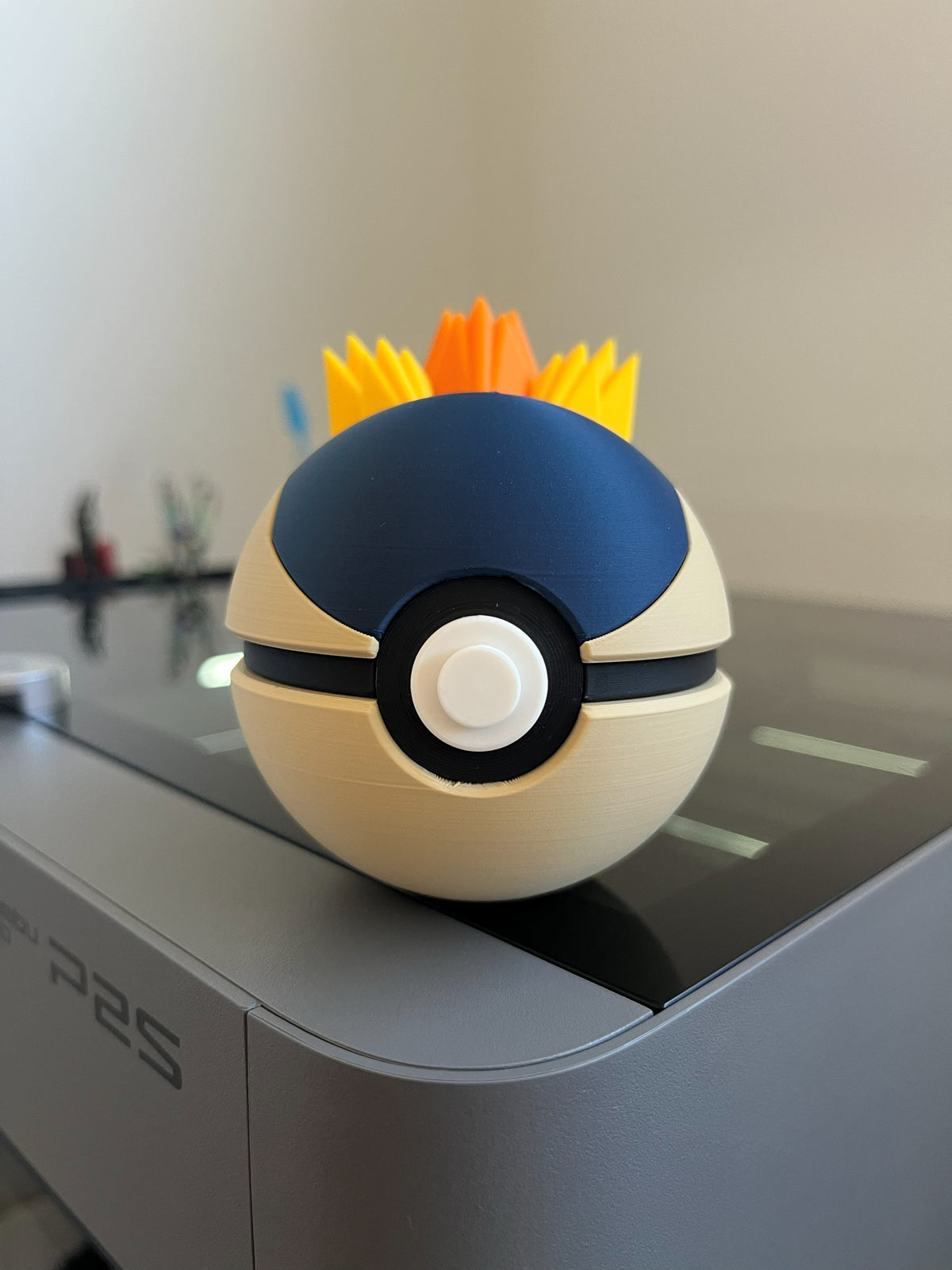 Cyndaquil Monster Ball, front view
