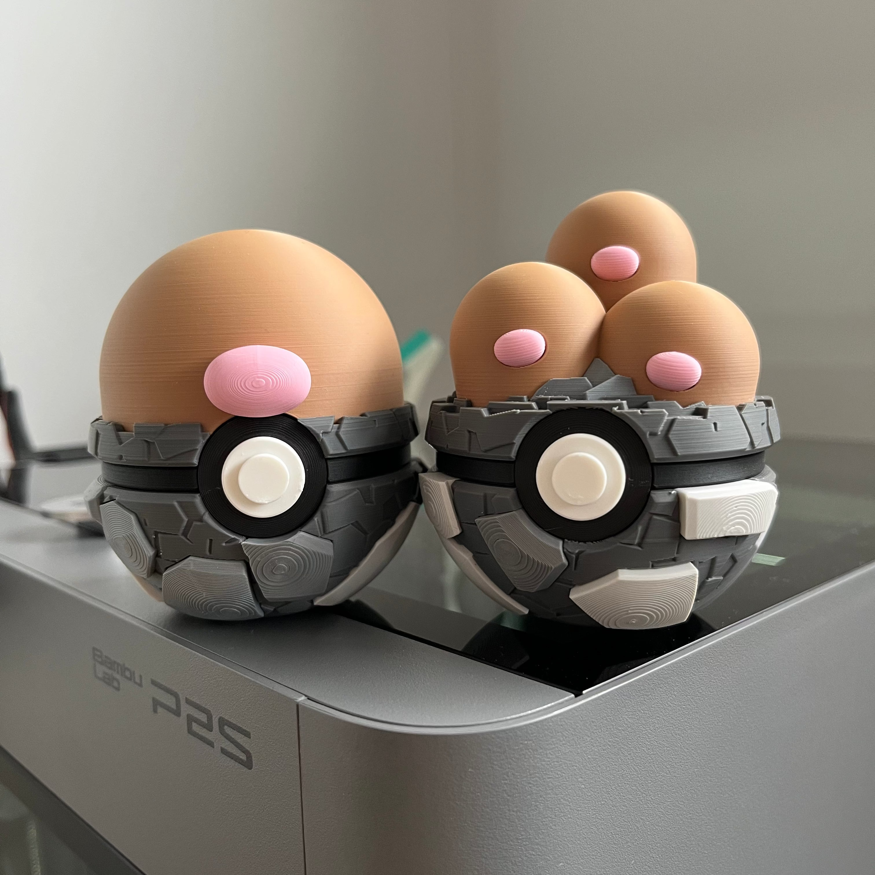 Diglett Monster Ball, on display