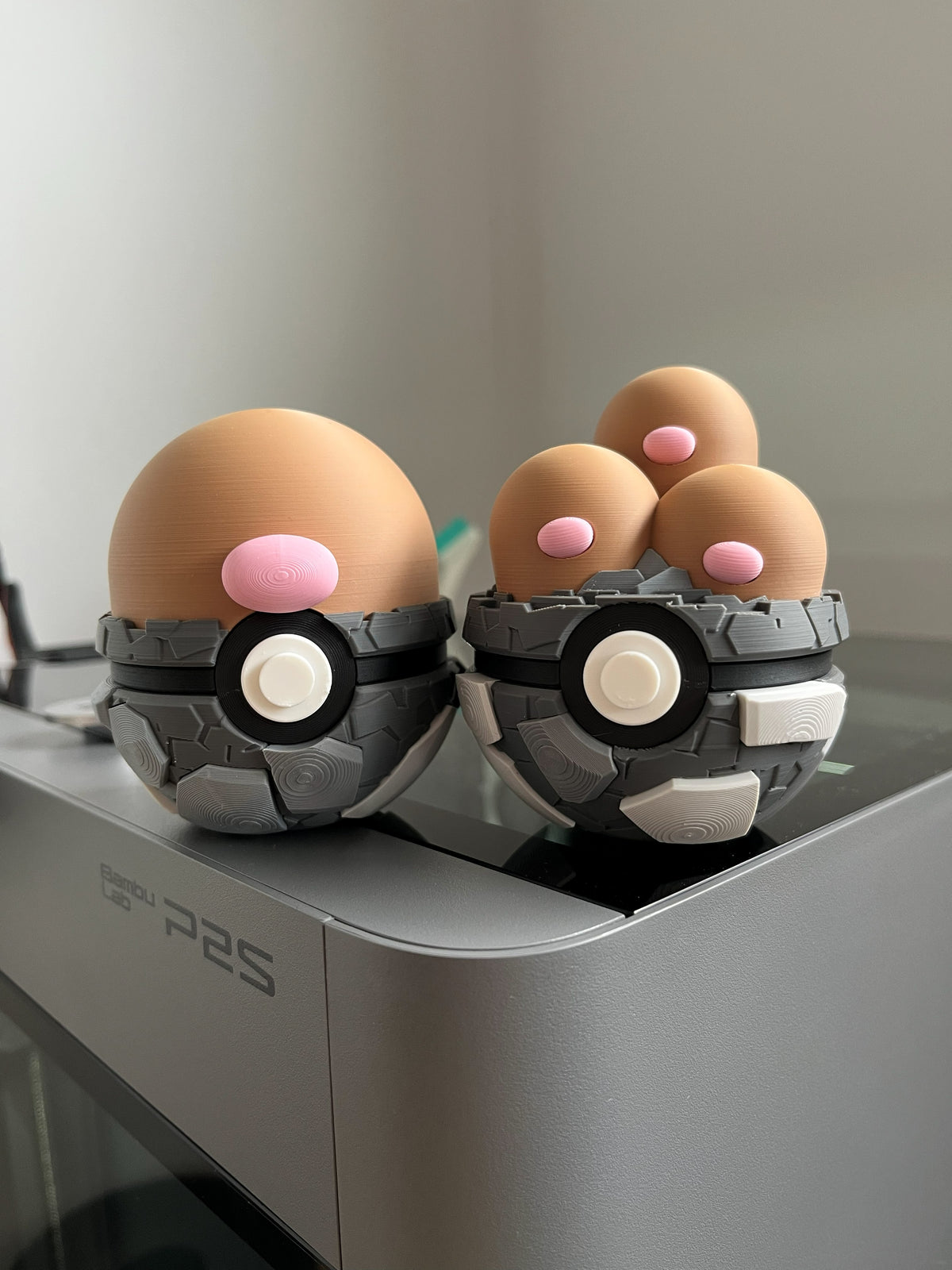 Diglett Monster Ball, on display