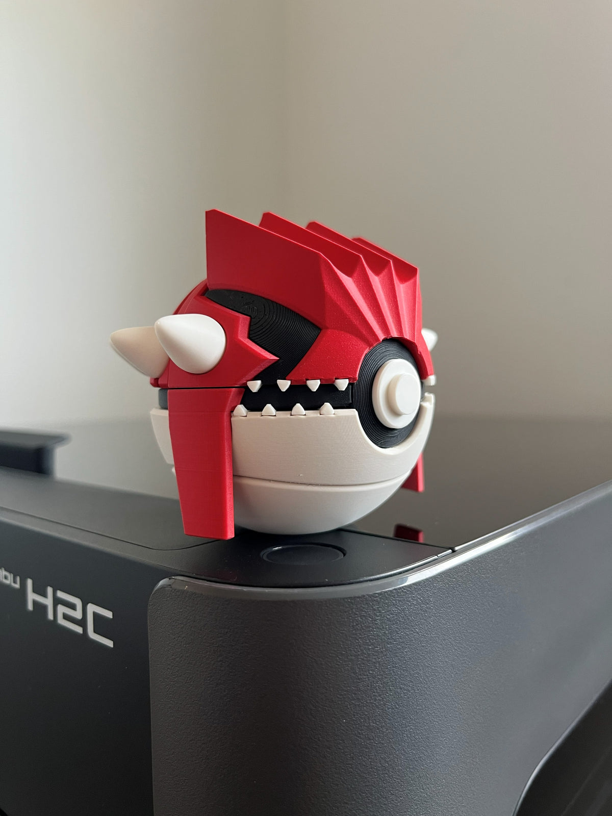 Groudon Monster Ball, side profile