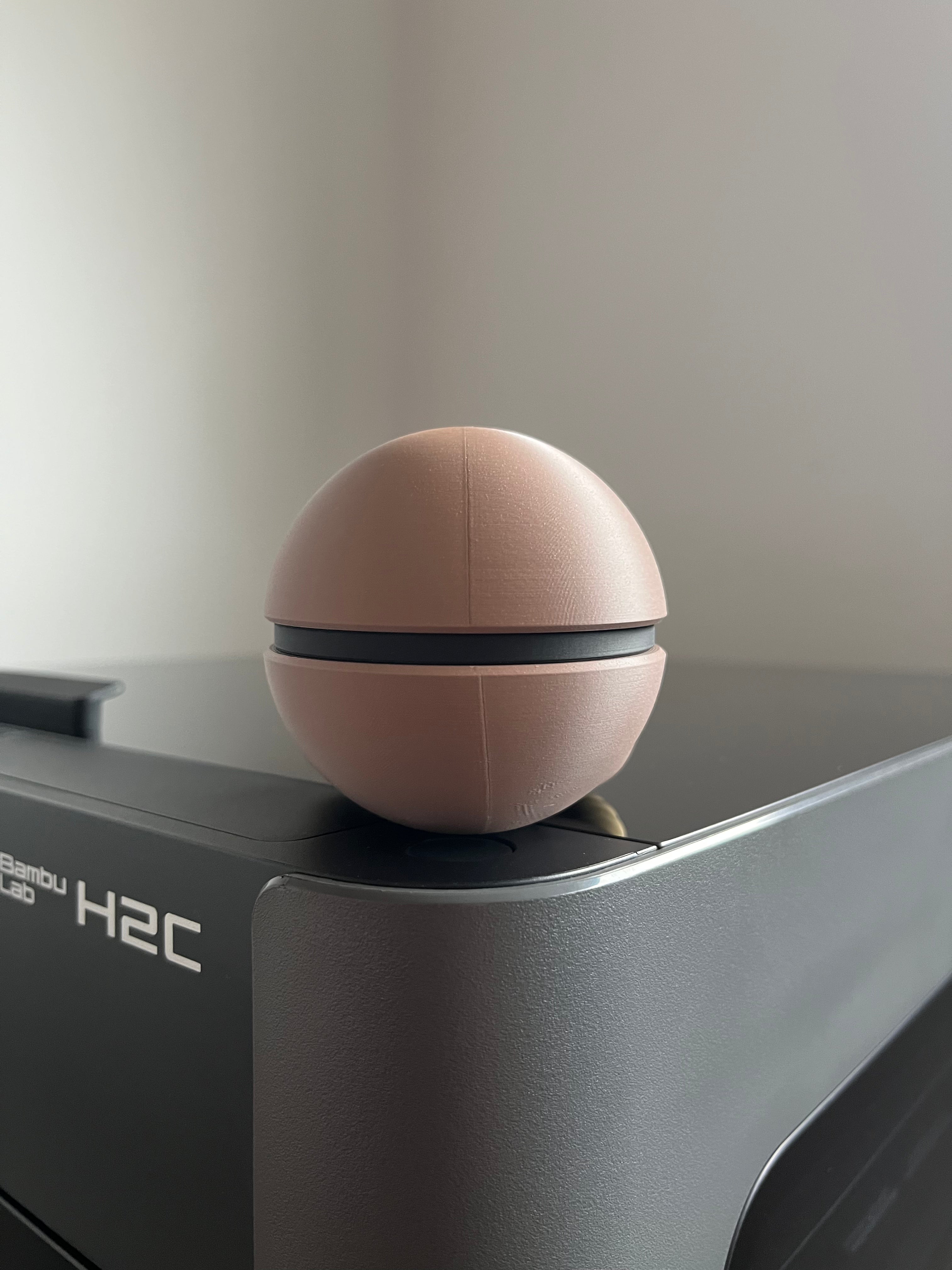 Hitmonlee Monster Ball, back view