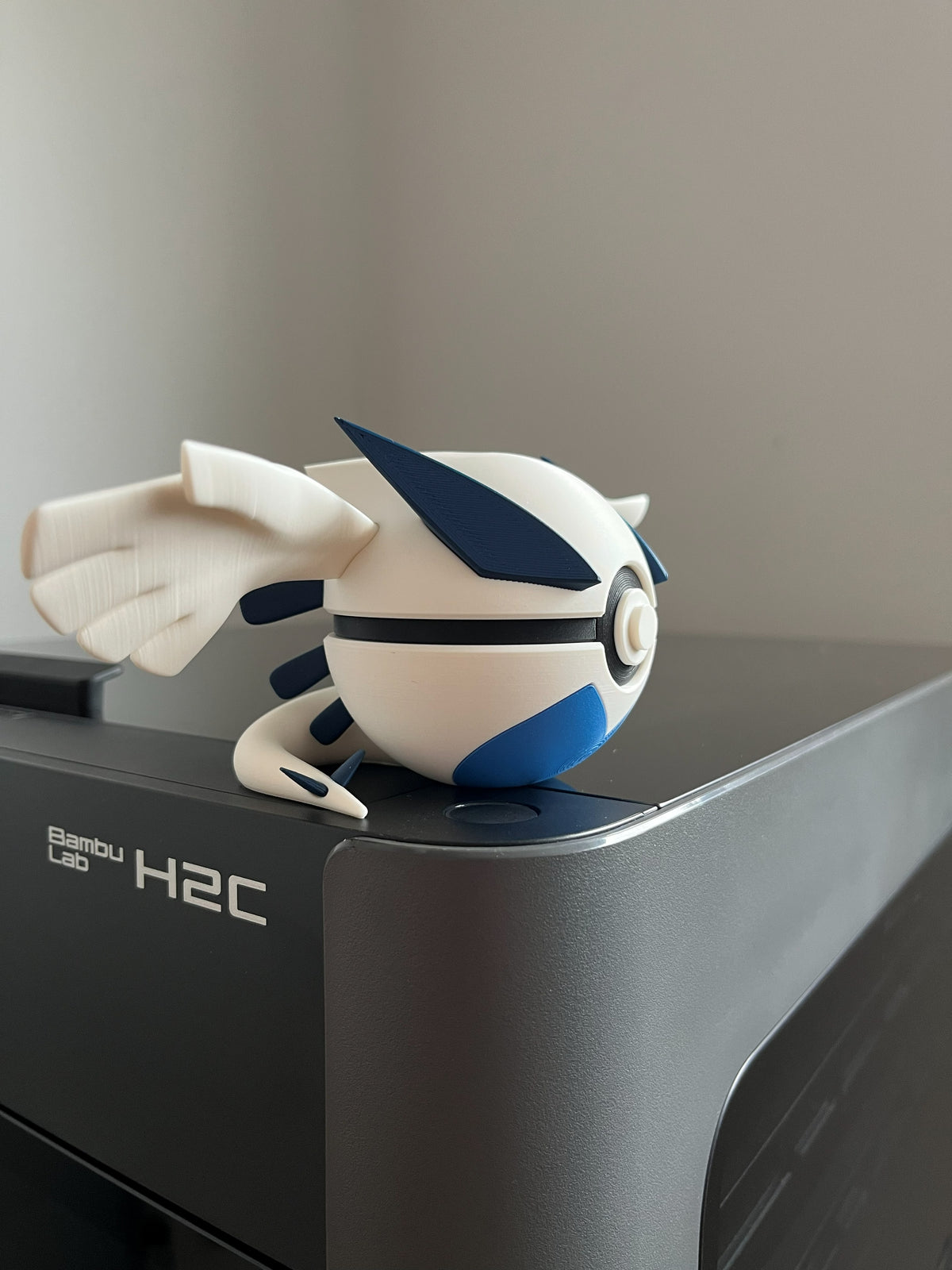 Lugia Monster Ball, side profile