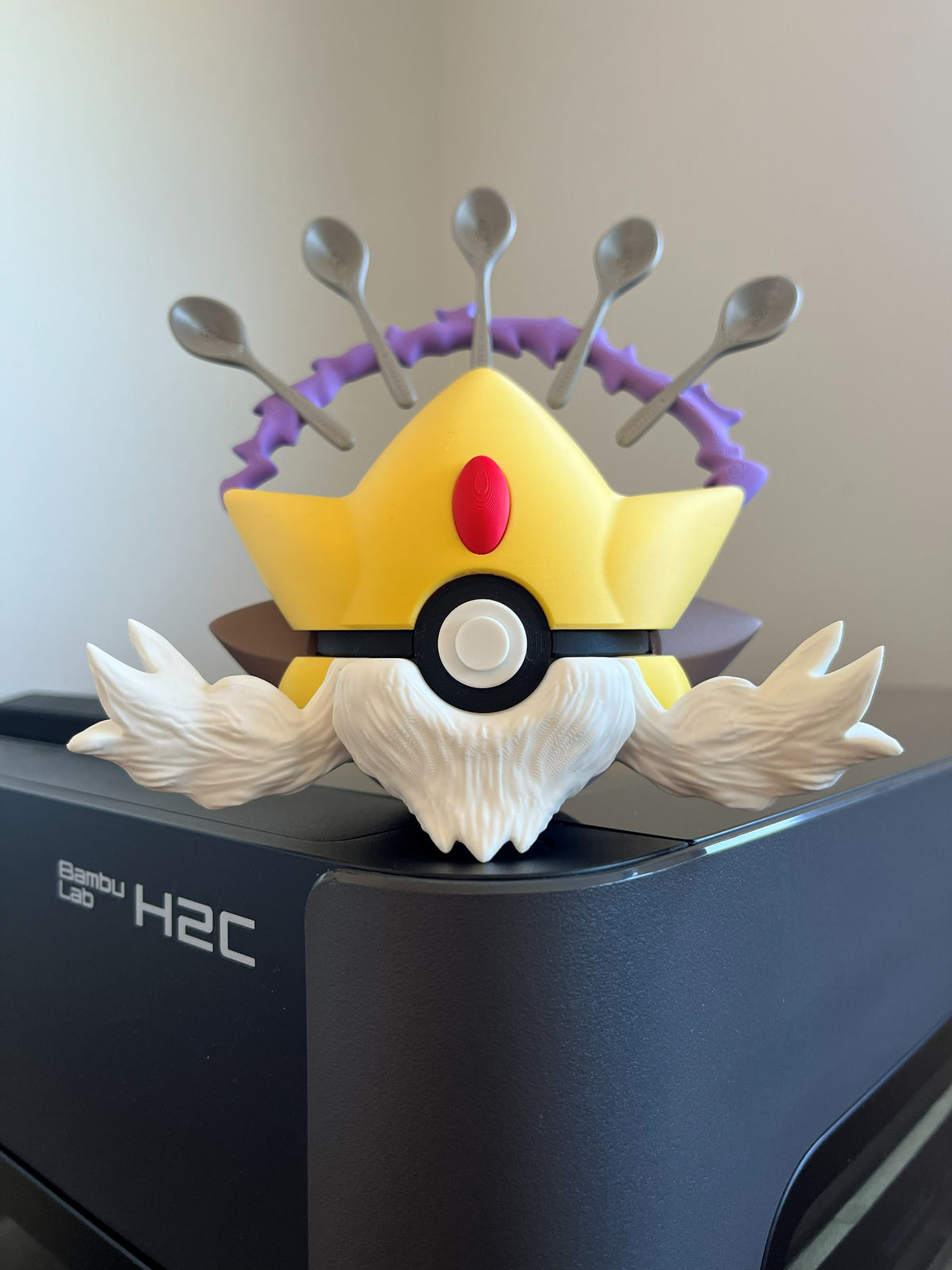 Mega Alakazam Monster Ball, front view