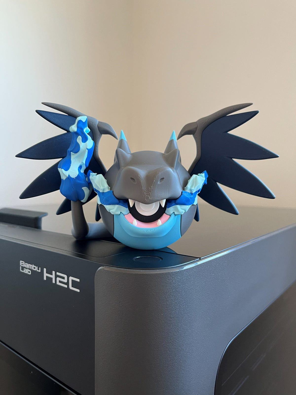 Mega Charizard X Monster Ball, front view
