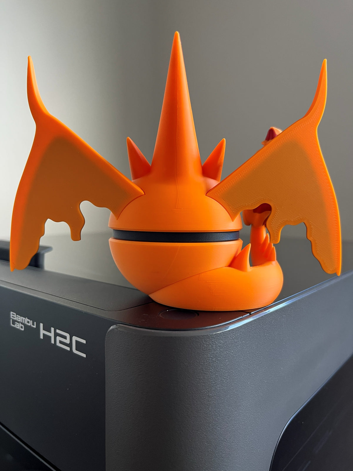 Mega Charizard Y Monster Ball, back view