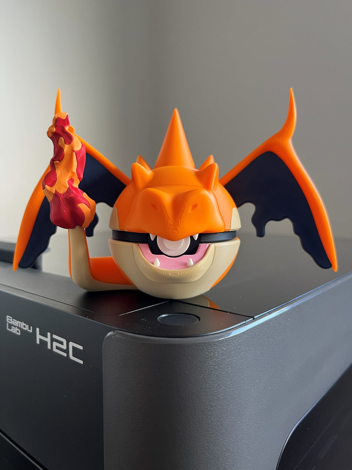 Mega Charizard Y Monster Ball, front view