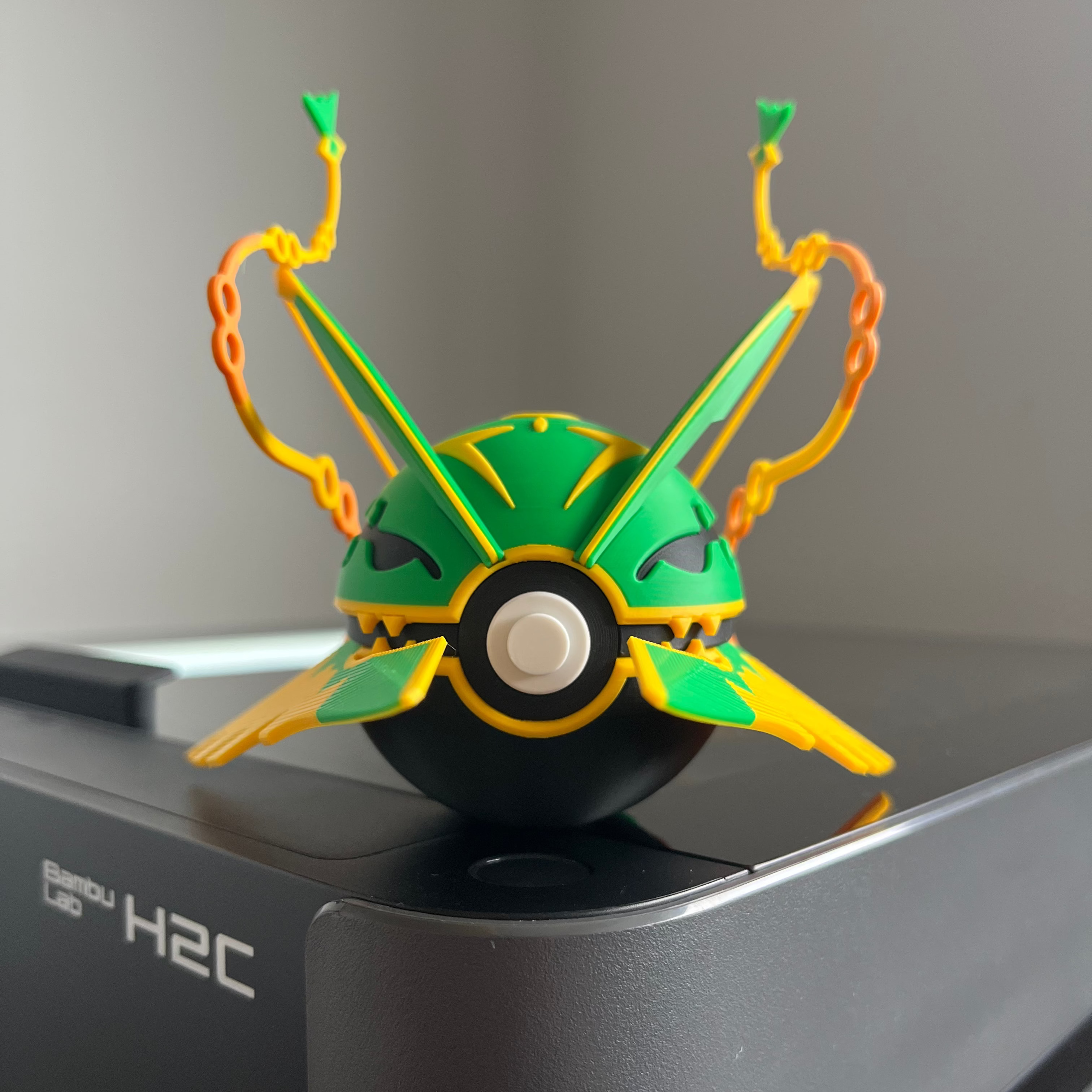 Mega Rayquaza Monster Ball, front view