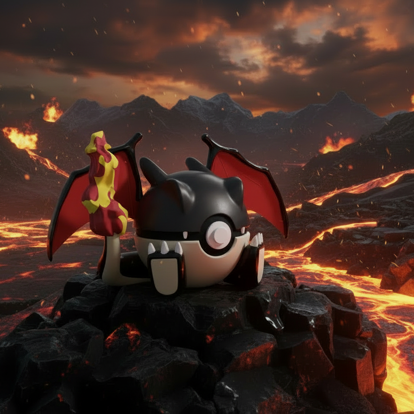 Shiny Charizard Monster Ball