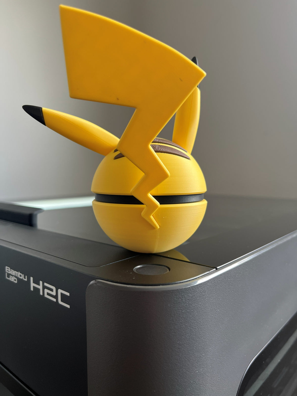 Pikachu Monster Ball, back view