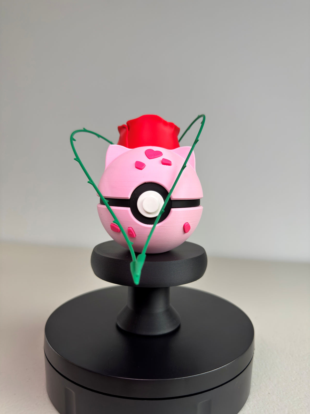 Bulbasaur - Rose Monster Ball, front view