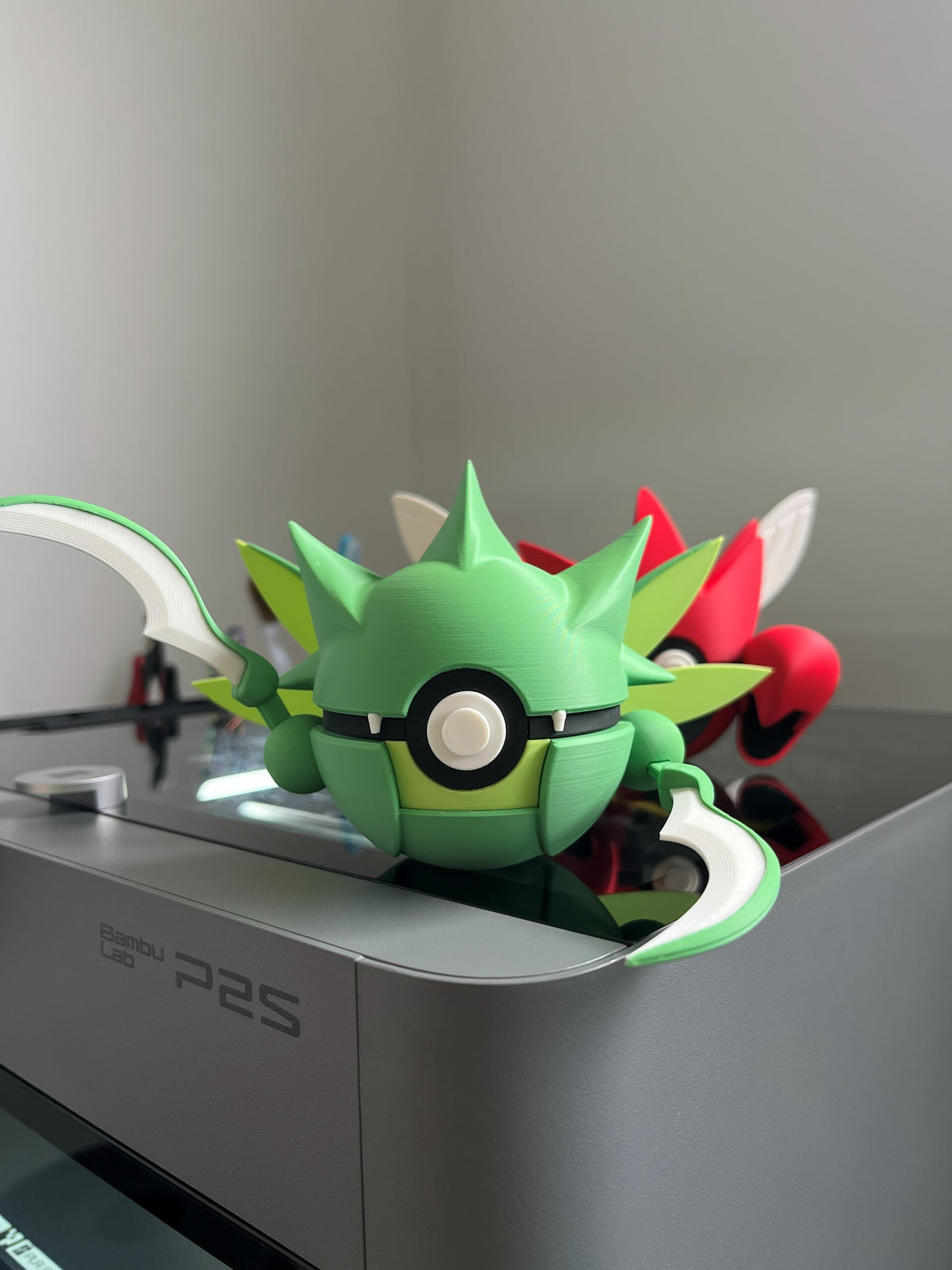 Scyther Monster Ball, on display