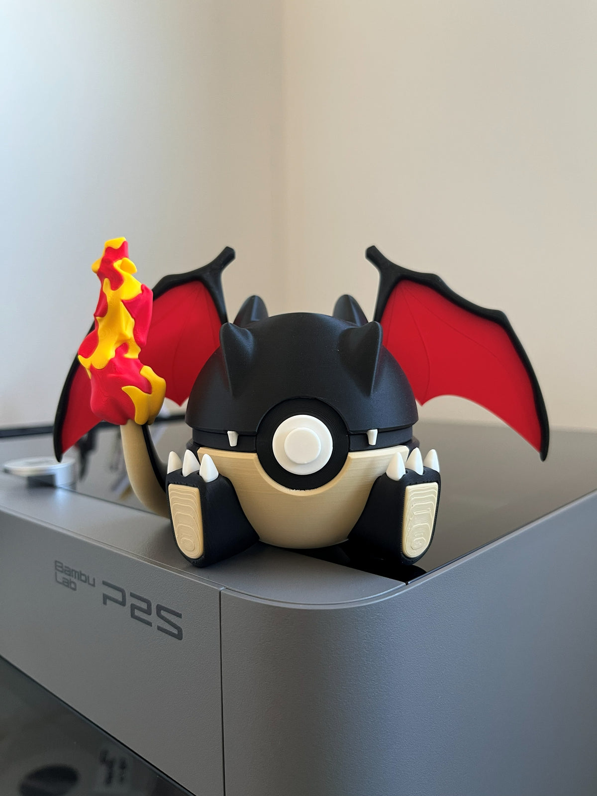 Shiny Charizard Monster Ball, front view