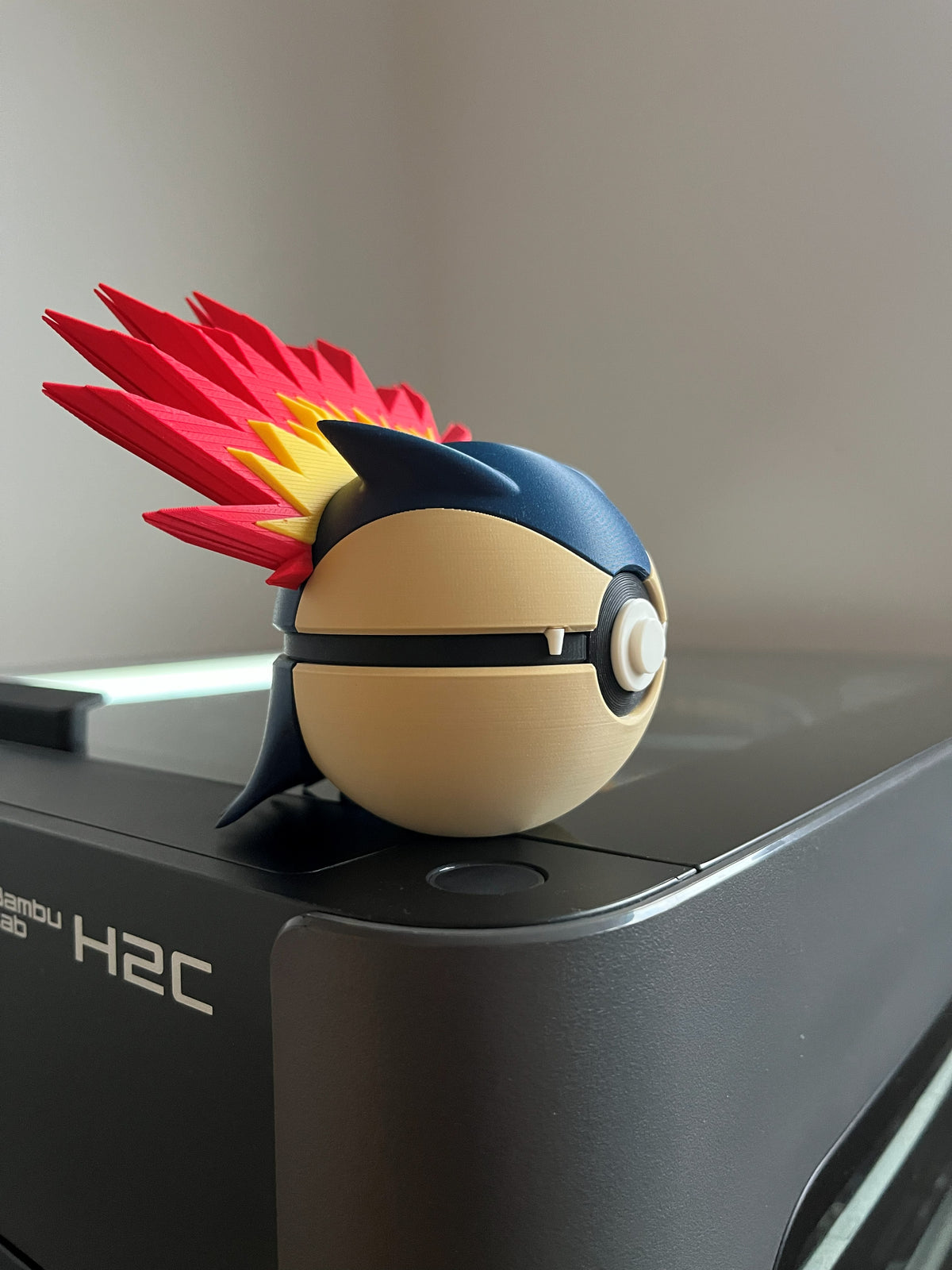 Typhlosion Monster Ball, side profile