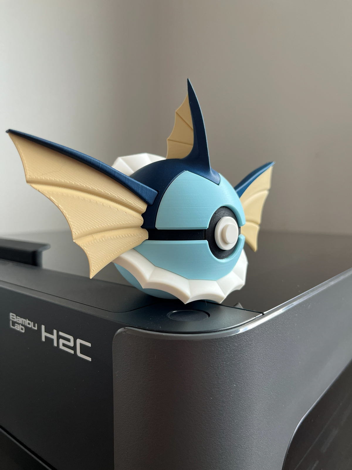 Vaporeon Monster Ball, side profile