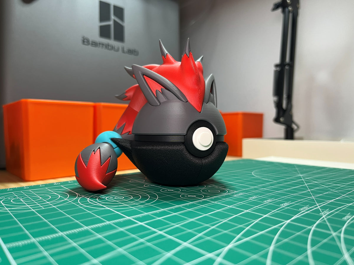 Zoroark Monster Ball, side profile
